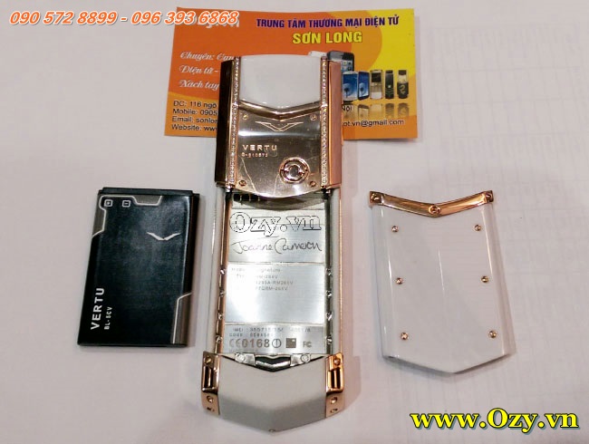 Vertu s white gold diamond hồng kông