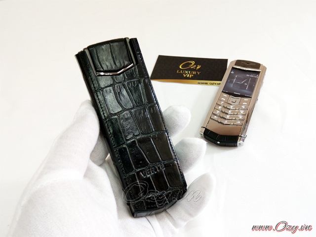 Vertu chính hãng da cá sấu